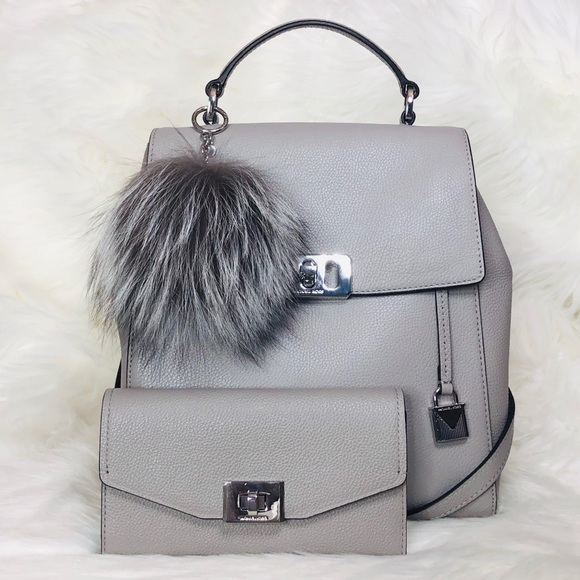 Michael Kors Handbags - 3PCS Michael Kors Karson MD Backpack Wallet Charms